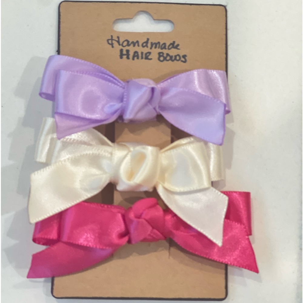 Hairbows Clips Set Hand Made NWT